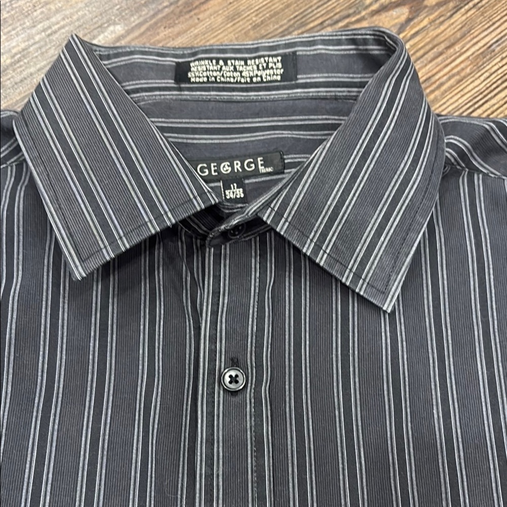 ❤️ George Men's Black Striped Shirt